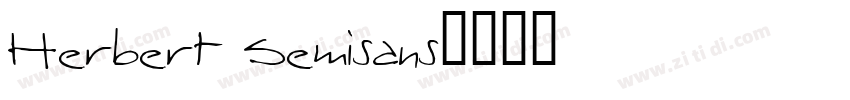 Herbert Semisans字体转换